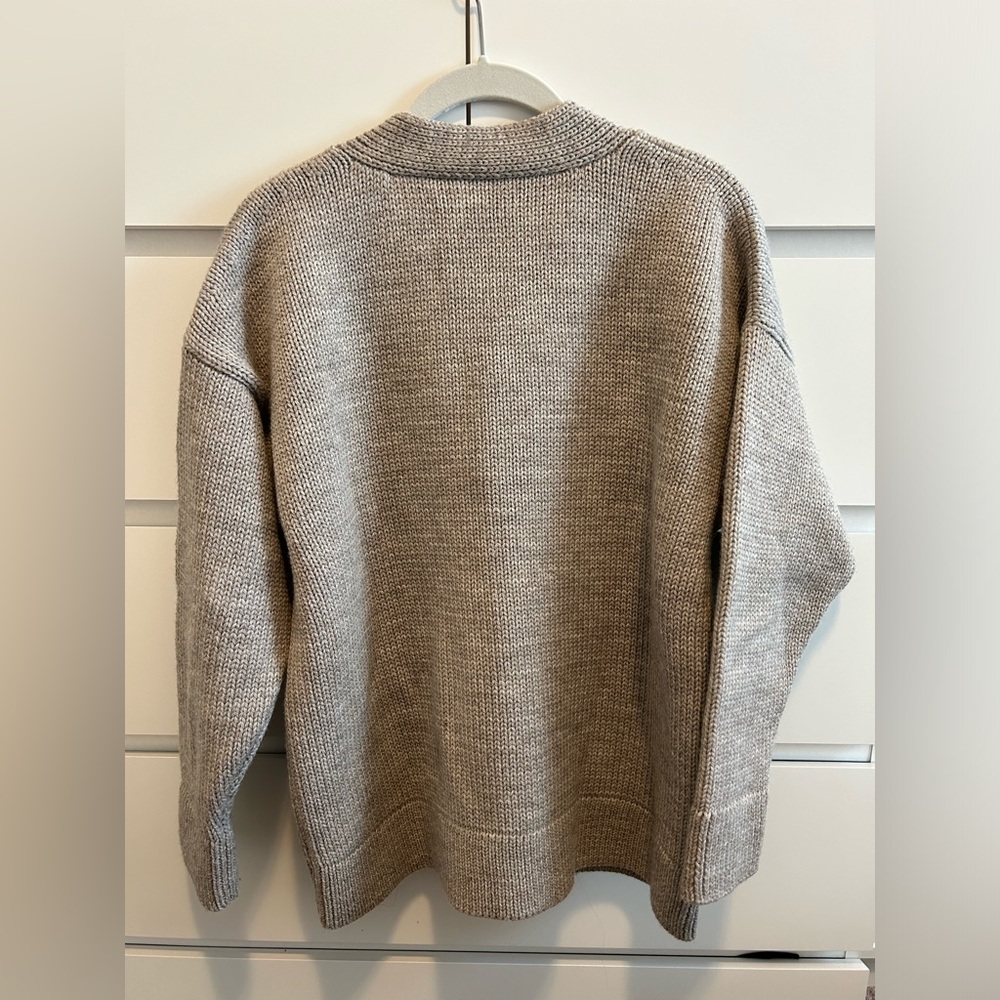 First Rite Jude Cardigan in Undyed Fog Size Small - Picture 13 of 14